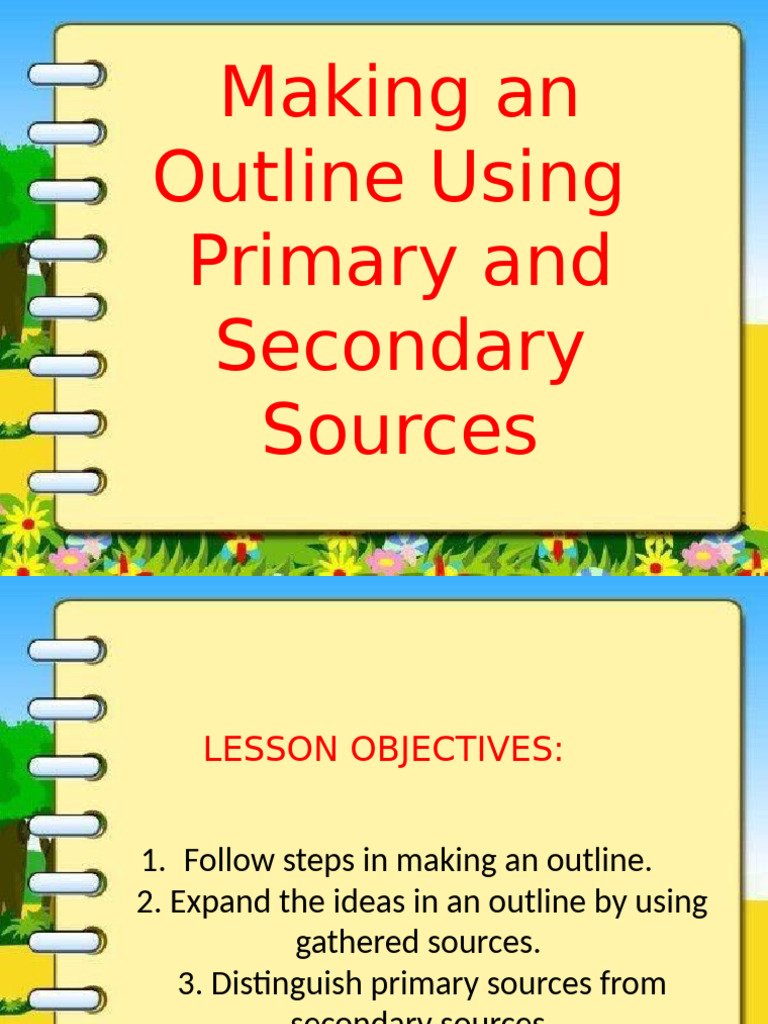 Making An Outline PPT | PDF | Human Communication | Cognition