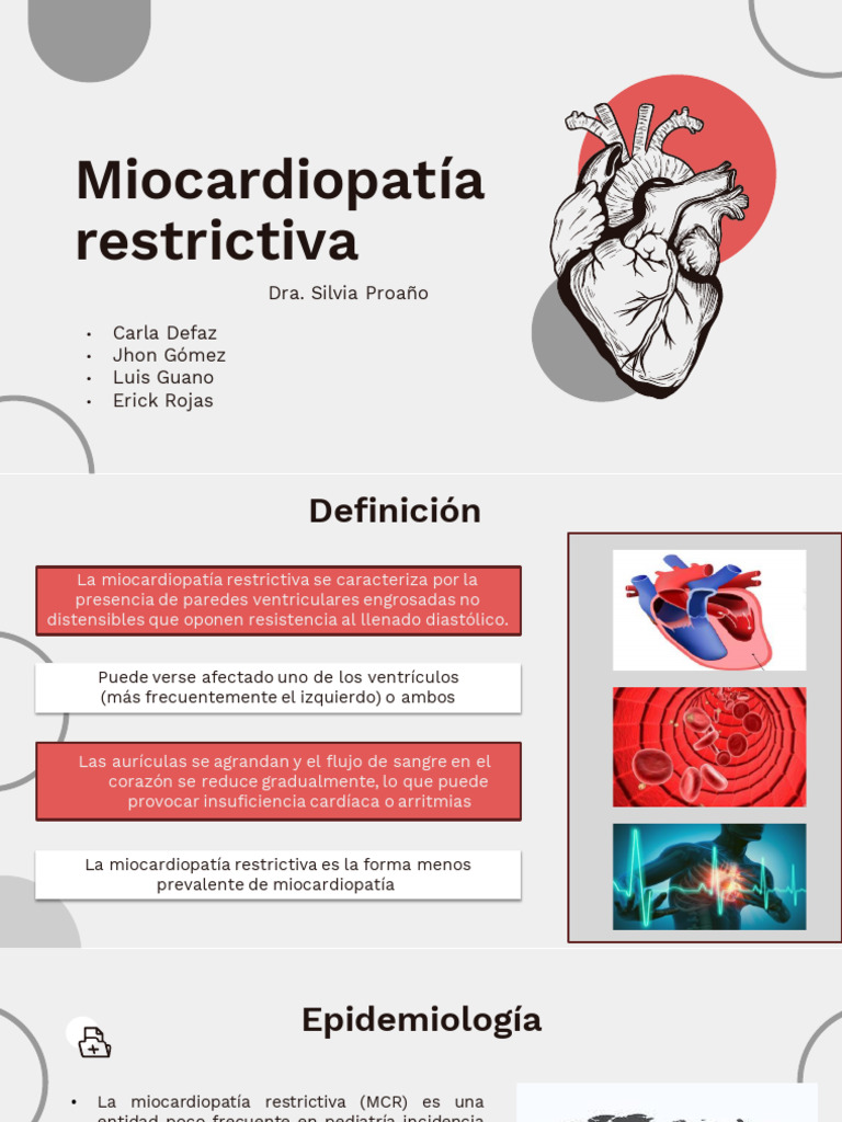 Miocardiopatía Restrictiva: Causas y Tratamiento | PDF | Insuficiencia ...