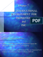 The International Environment For Promotion and IMC