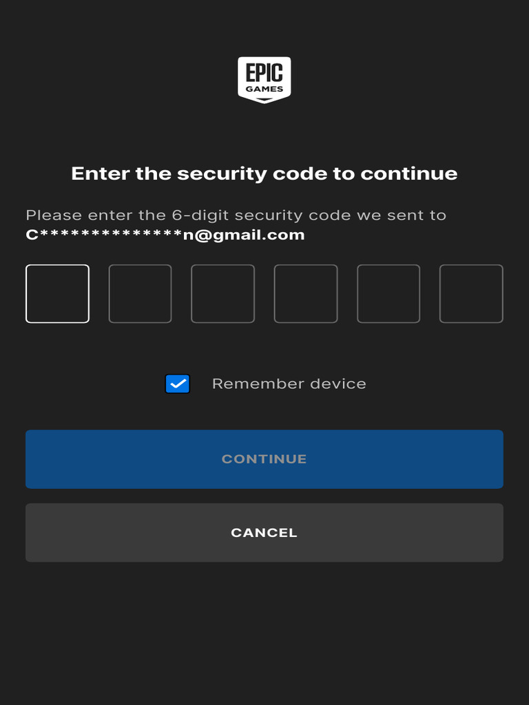 Sign in To Your Epic Games Account Epic Games | PDF
