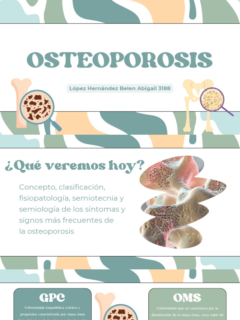 Guía Completa sobre Osteoporosis | PDF | Hueso | Osteoporosis