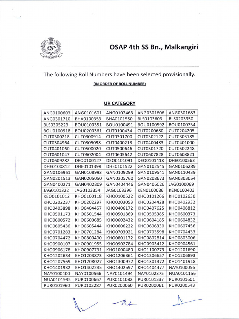 OSAP 4th SS BN., Malkangiri | PDF