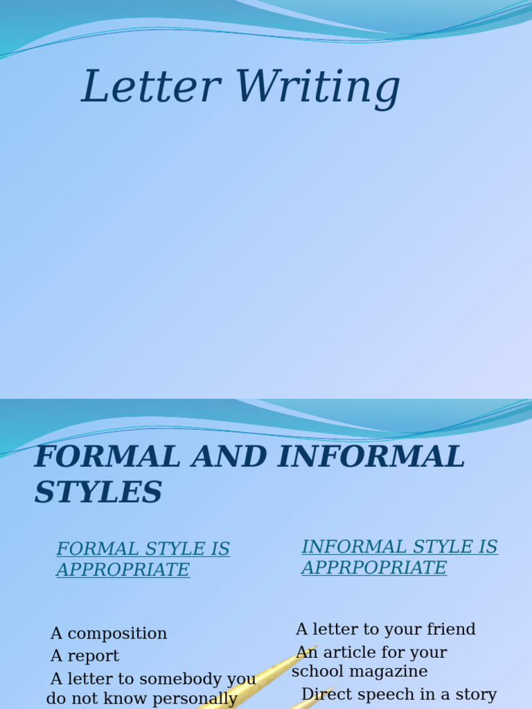 Guide to Formal and Informal Letter Writing | PDF | Madam | Phrase