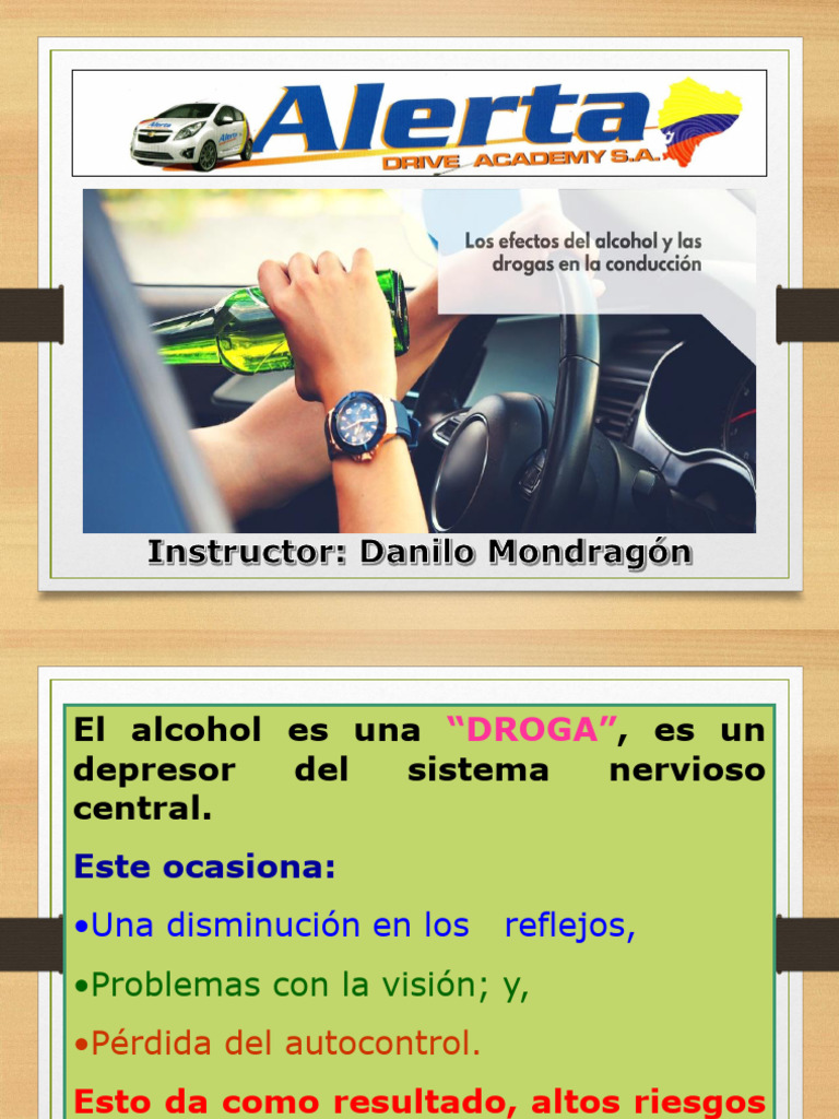 Efectos del Alcohol en la Conducción | PDF