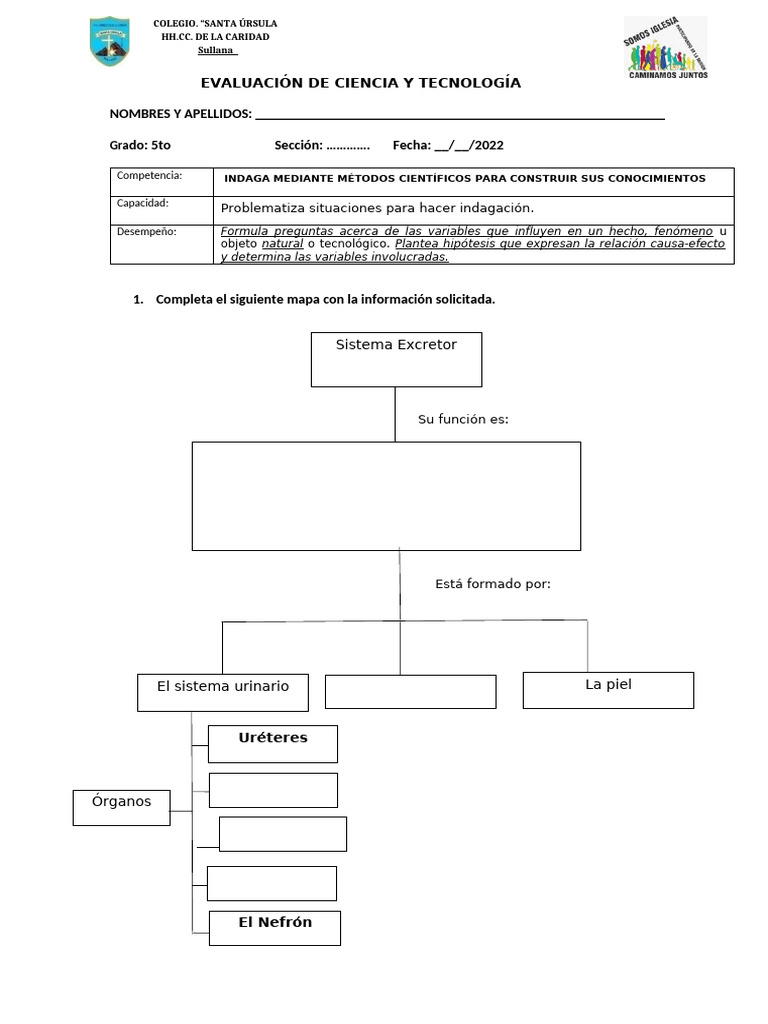 Evaluación de Ciencia y Tecnología 5to Grado | PDF | Agua | Biodiversidad