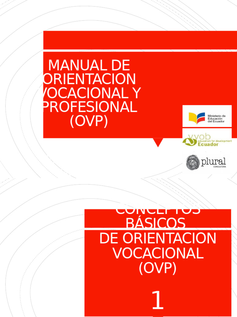 Portadas para Manual de OVP | PDF | Planificación | Aprendizaje