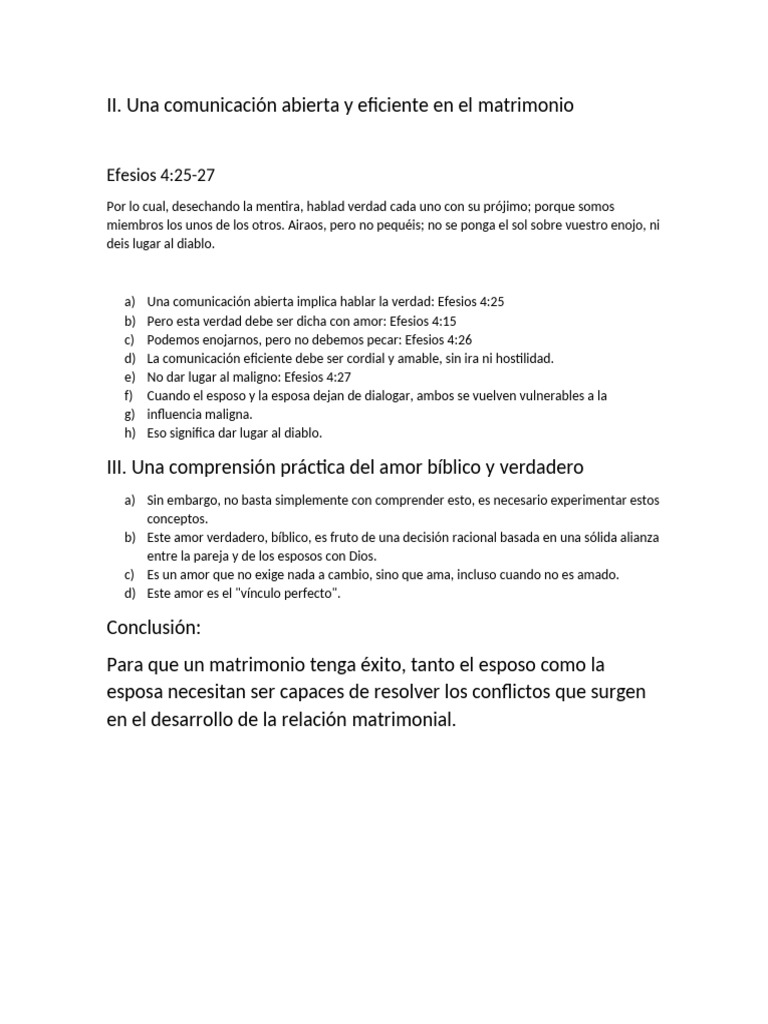 Comunicación y amor en el matrimonio | PDF
