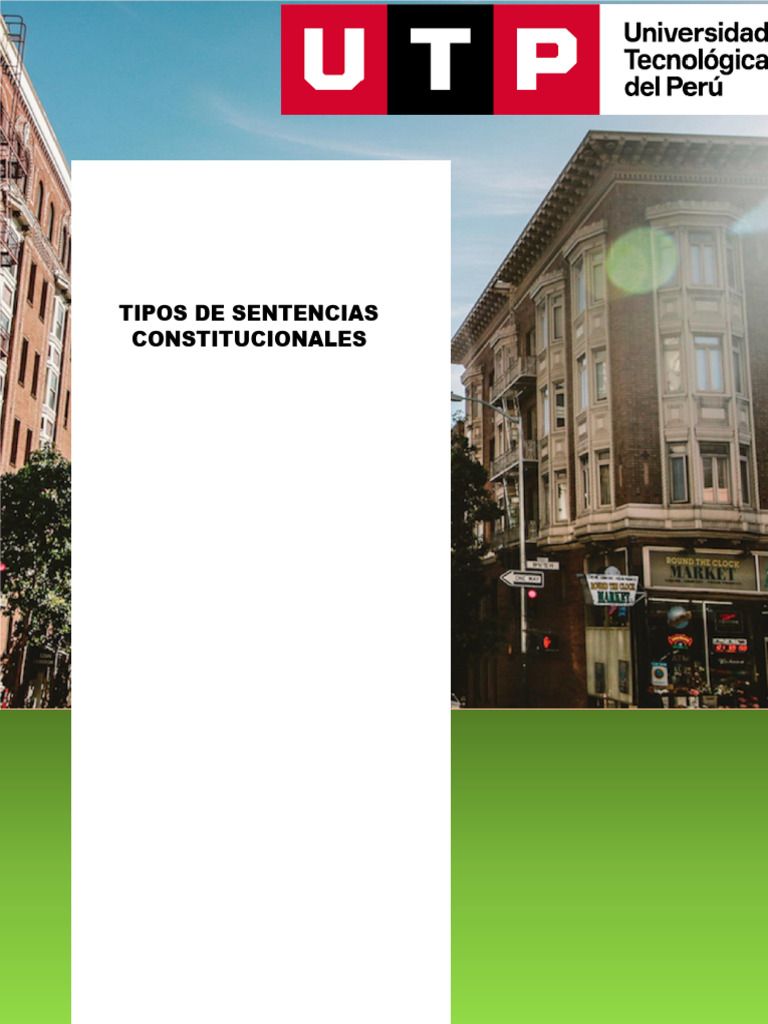 Tipos de Sentencias Constitucionales | PDF | Constitución | Justicia
