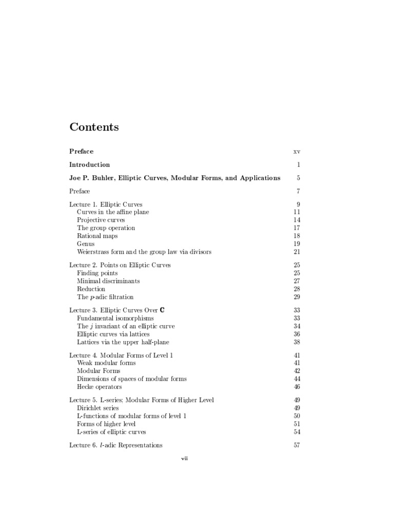 Arithmetic Algebraic Geometry IAS | PDF