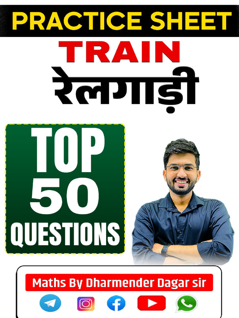 Train Length and Speed Calculations | PDF | Length | Motion (Physics)