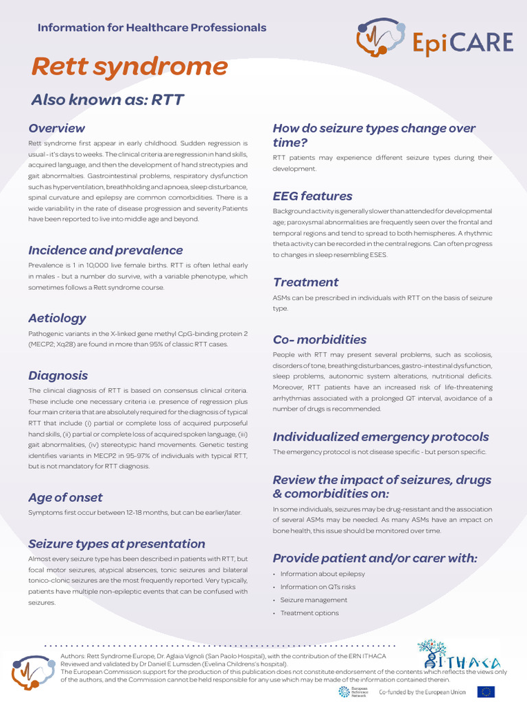 Understanding Rett Syndrome: Key Insights | PDF | Epilepsy | Nervous System