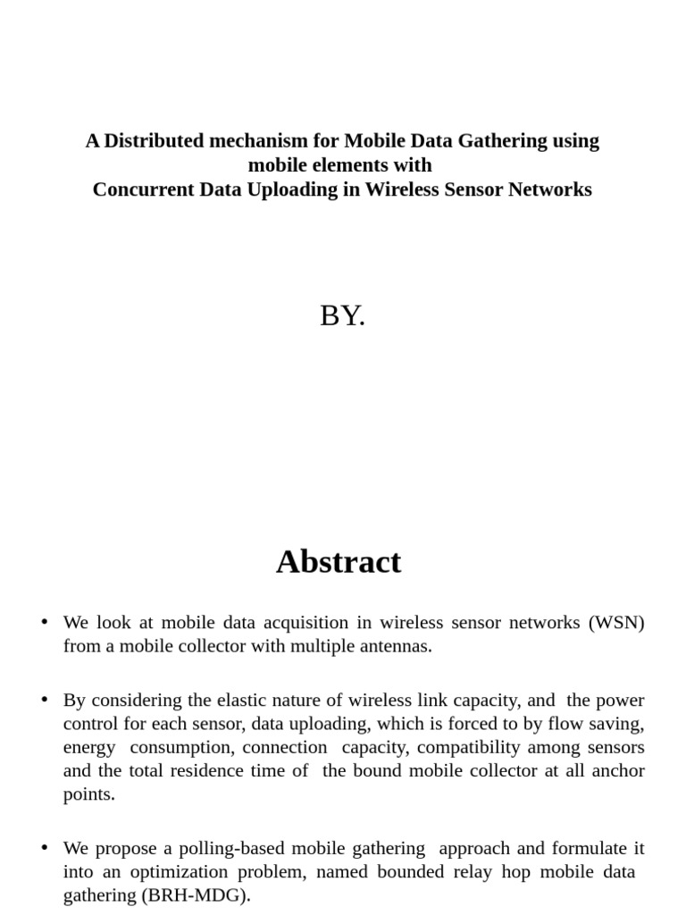 Mobile Data | PDF | Wireless Sensor Network | Computer Network