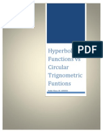 Hyperbolic Functions vs Trign