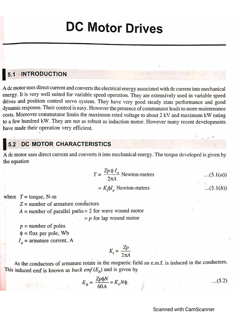 Electric Drives Notes-4 | PDF