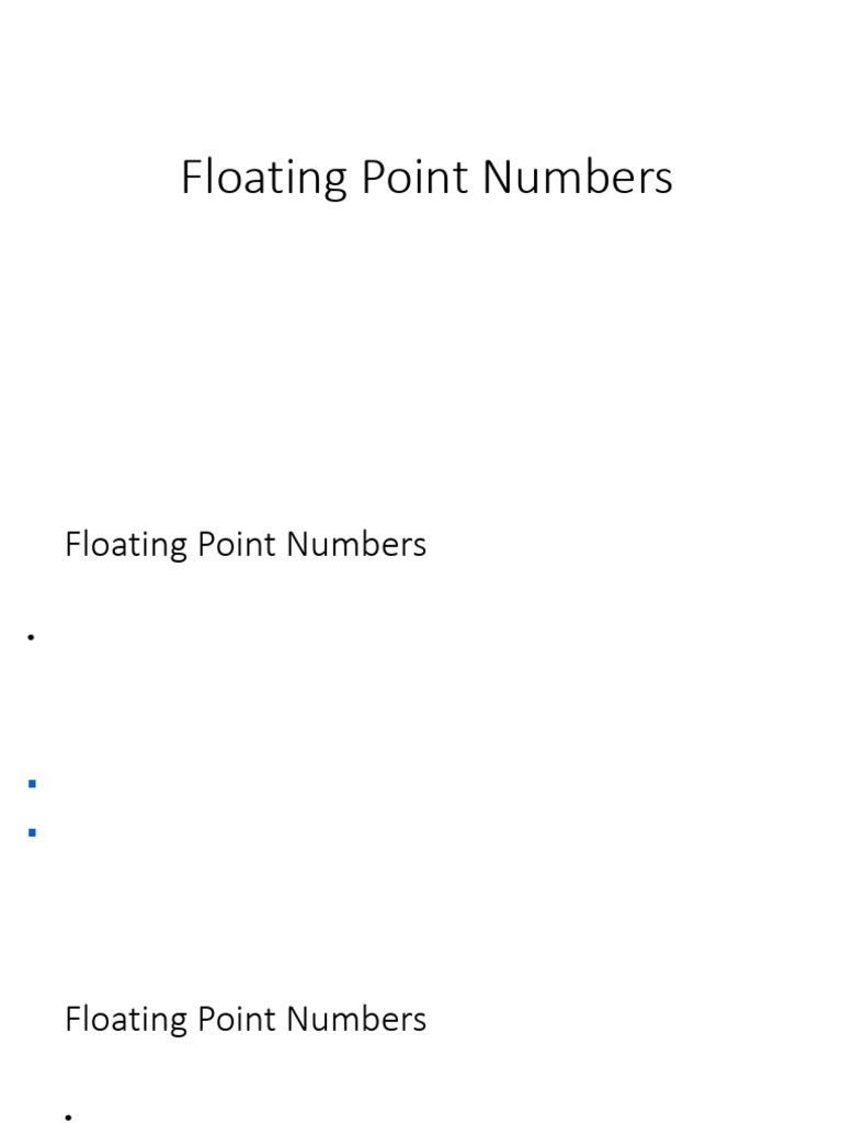 IEEE 32-Bit Floating Point Overview | PDF | Numbers | Arithmetic