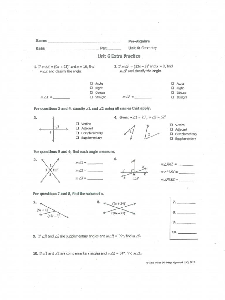 PA Unit 6 Extra Test Practice | PDF