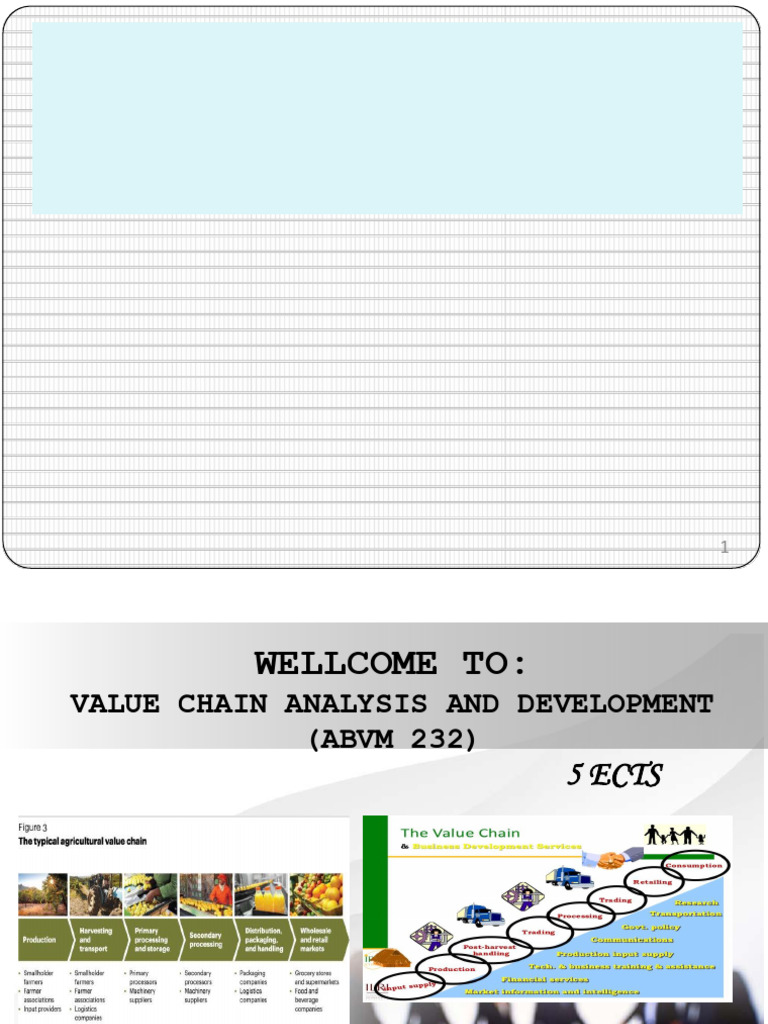Value Chain Analysis in Agriculture | PDF | Governance | Supply Chain