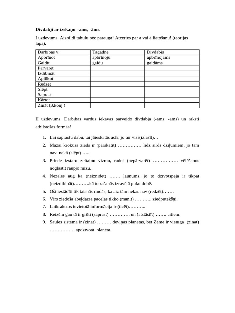 Divdabis - Ams | PDF