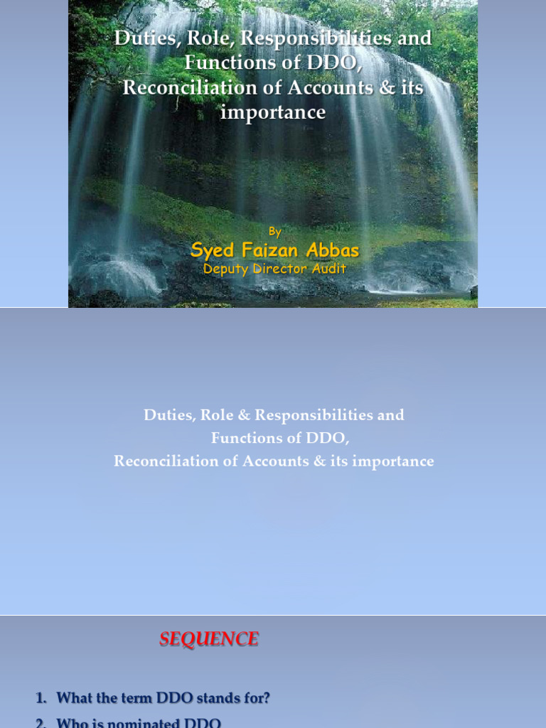 DDO Roles and Responsibilities Explained | PDF | Cheque | Payments