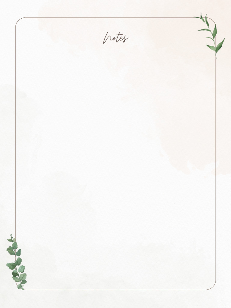 Cream Minimalist Page Border | PDF