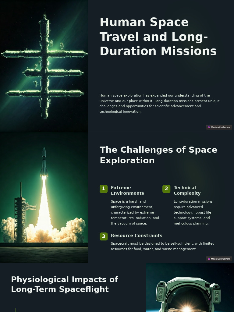 Challenges of Long-Duration Space Missions | PDF | Outer Space | Human ...