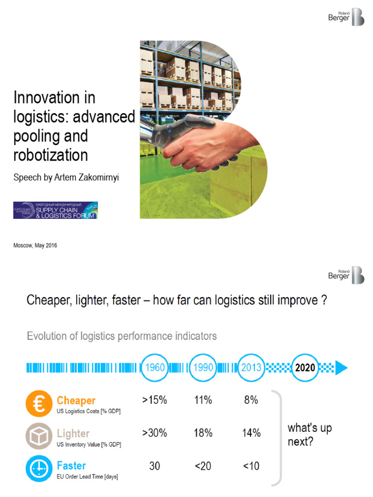 Innovation in Logistics 1 | PDF | Logistics | Cargo