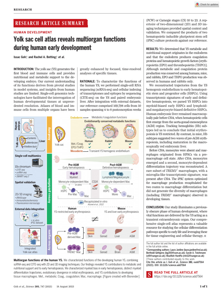 Science Add7564 | PDF | Hematopoietic Stem Cell | Haematopoiesis