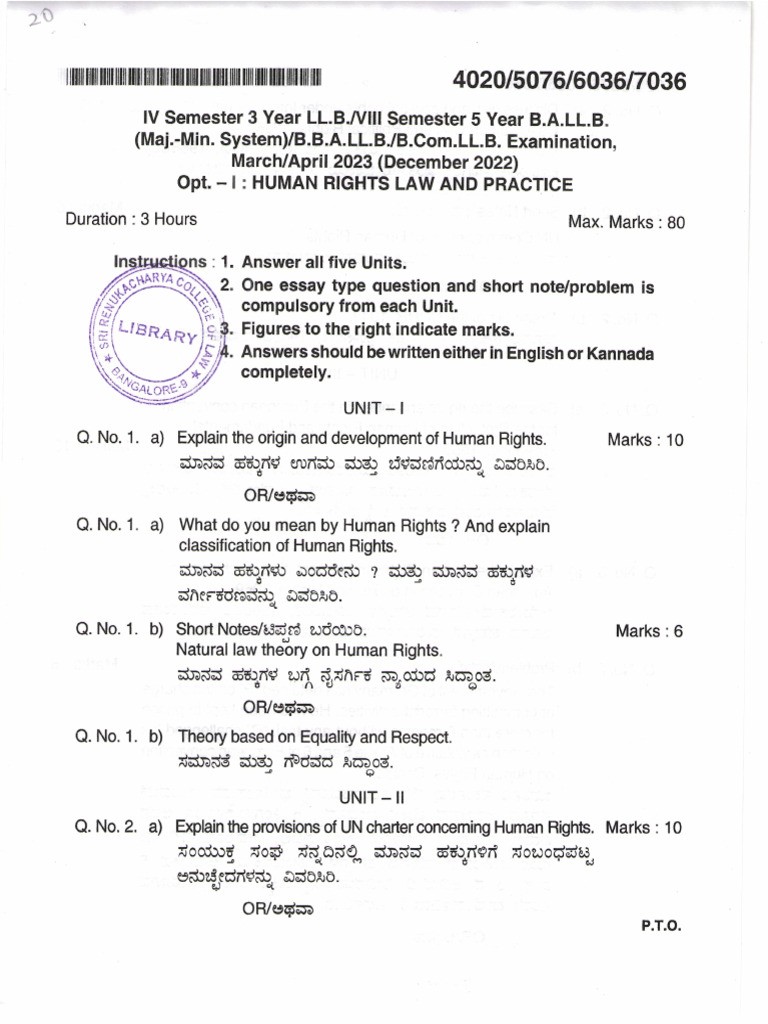 Human Mar 80marks 2023 | PDF