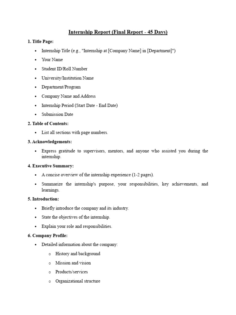 Internship Report Format | PDF | Cognition | Learning