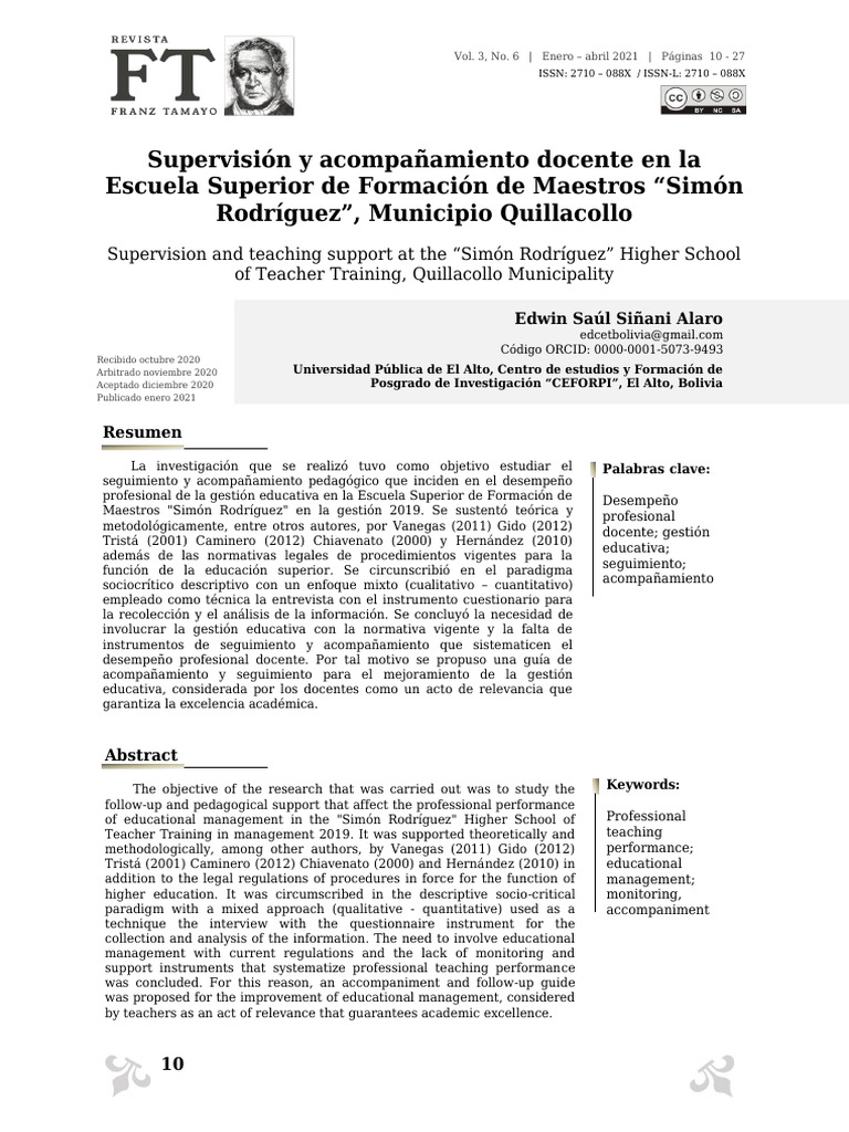 Supervisión Docente en Formación de Maestros | PDF | Maestros | Plan de ...