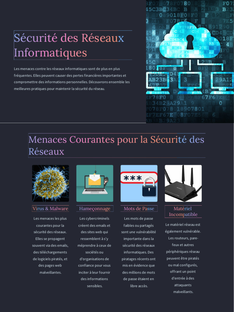 Sécurité des Réseaux Informatiques : Guide Pratique | PDF | Sécurité de ...