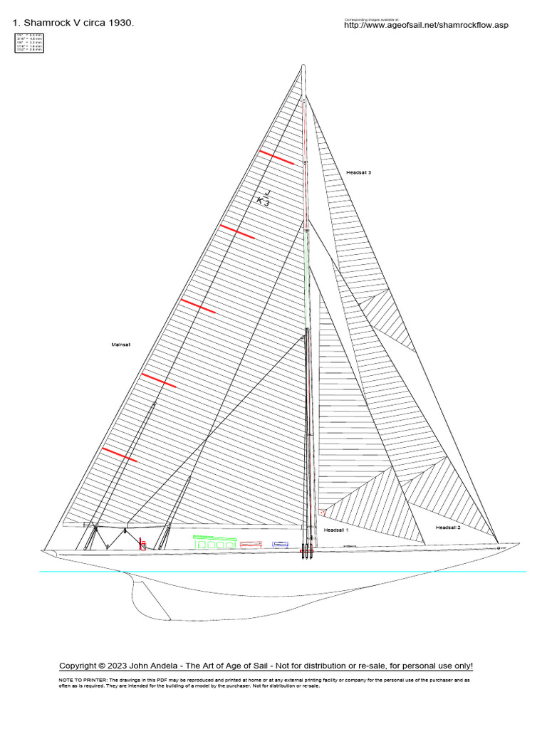 Shamrock V Model Building Guide | PDF | Sailing Ships | Watercraft
