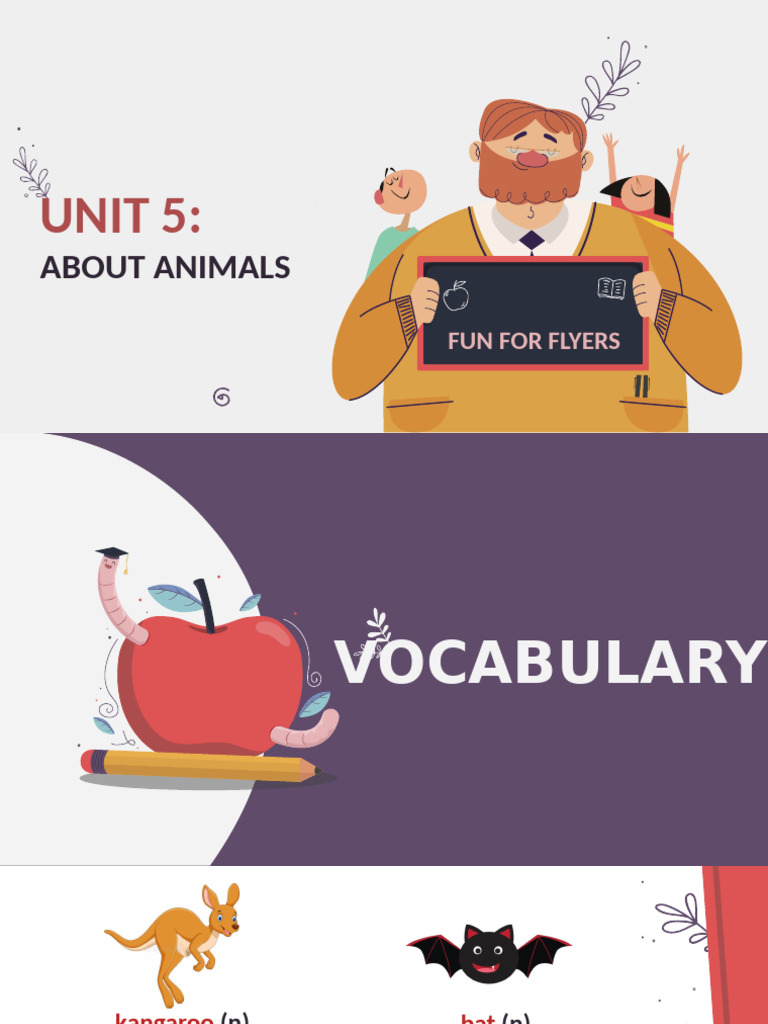 Flyers Unit 5 About Animals | PDF | Organisms | Zoology