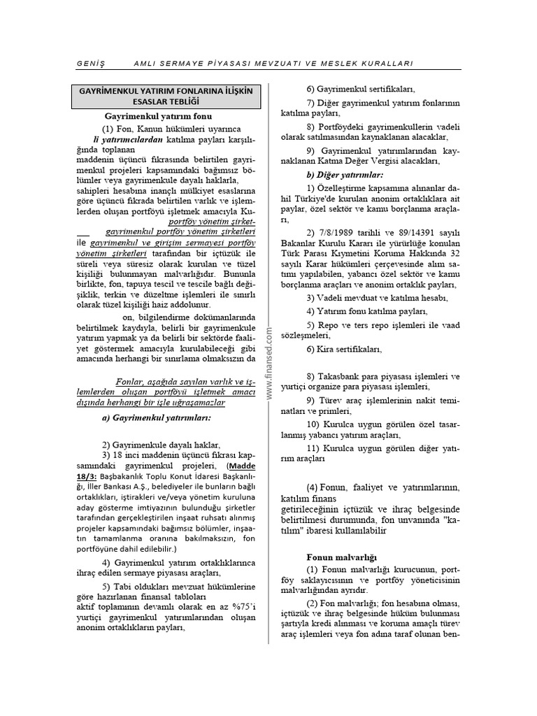 GYF Ve GSYF | PDF