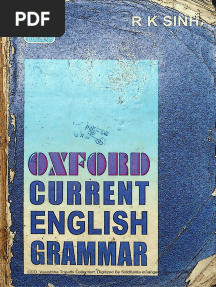 Oxford Current English Grammar by R.K. Sinha 1996 Patna - Good Man (P&D)