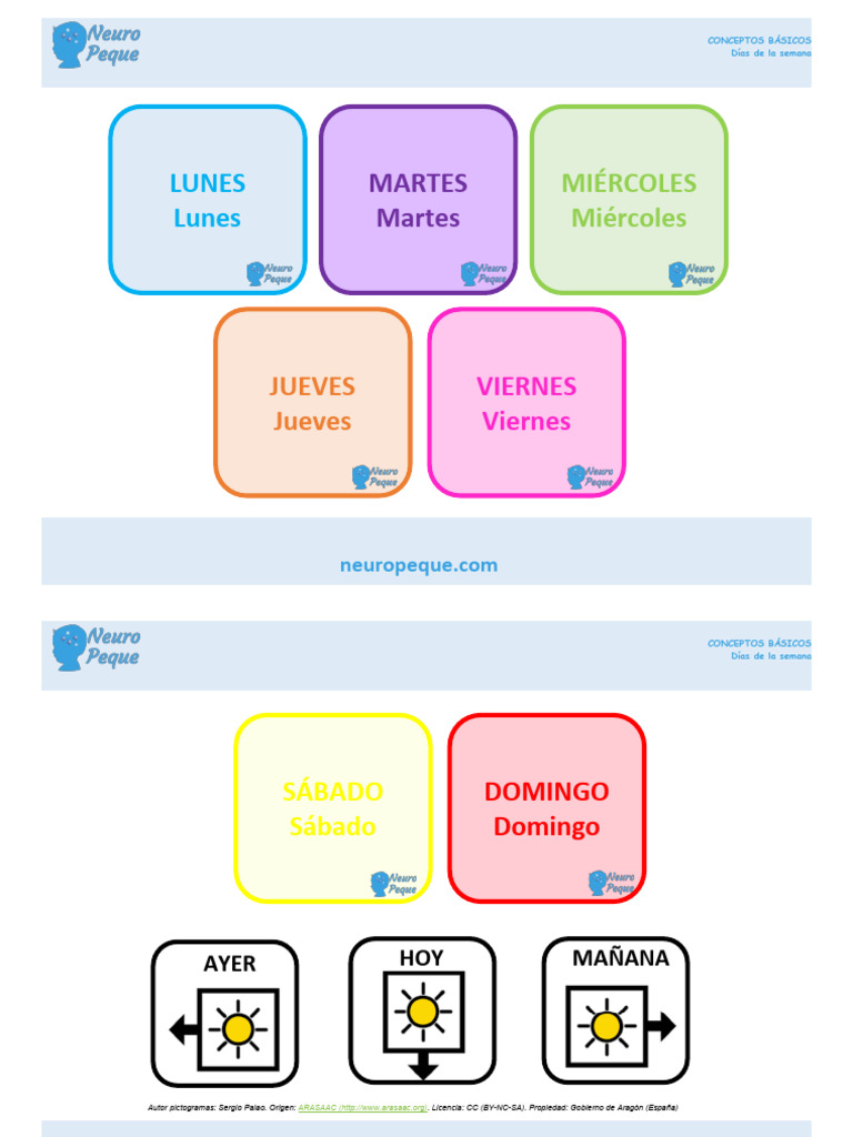 Días de La Semana | PDF