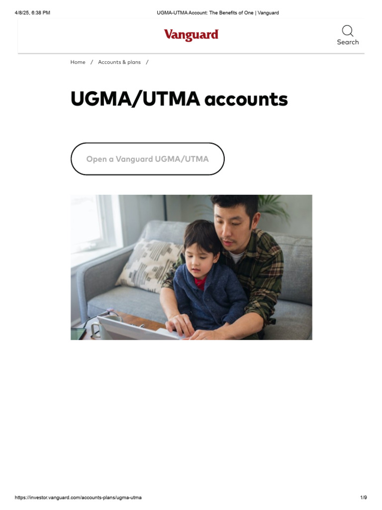UGMA-UTMA Account - The Benefits of One - Vanguard | PDF | Investment ...