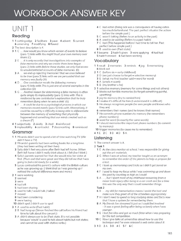 Gold-Exp - C1 WB Answers | PDF