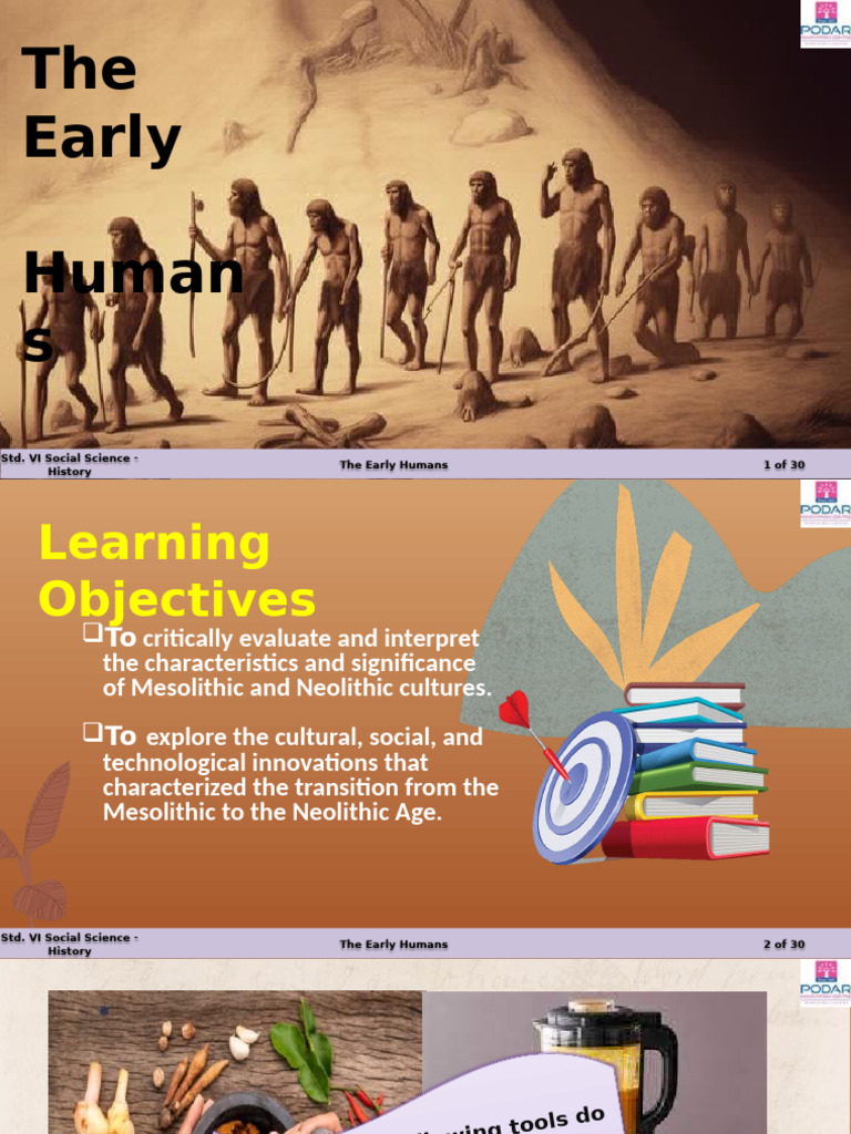 Early Humans: Mesolithic to Neolithic | PDF | Archaeology | Stone Age