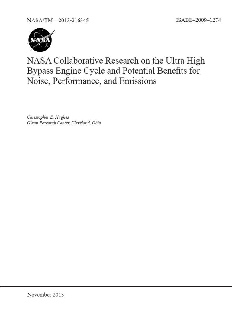 NASA Research on Ultra High Bypass Engines | PDF | Helicopter Rotor ...