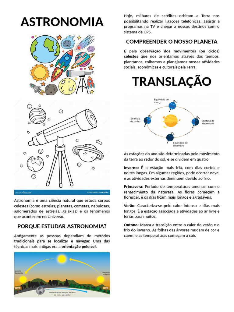 Introdução à Astronomia e Seus Corpos Celestes | PDF | Planetas ...
