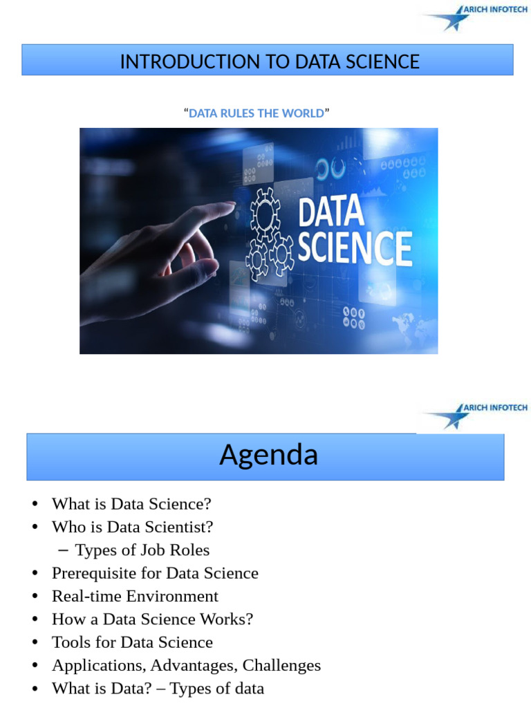 Introduction to Data Science | PDF | Data Science | Data