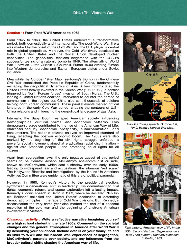 Vietnam War: Key Events and Impact | PDF | Vietnam War | Ngo Dinh Diem