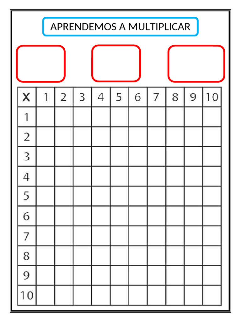 APRENDIENDO A MULTIPLICAR | PDF