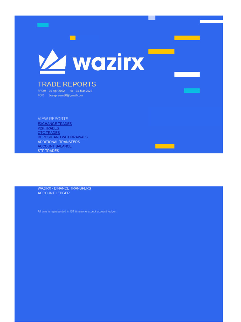 WazirX Sample | PDF | Cryptocurrency | Private Sector