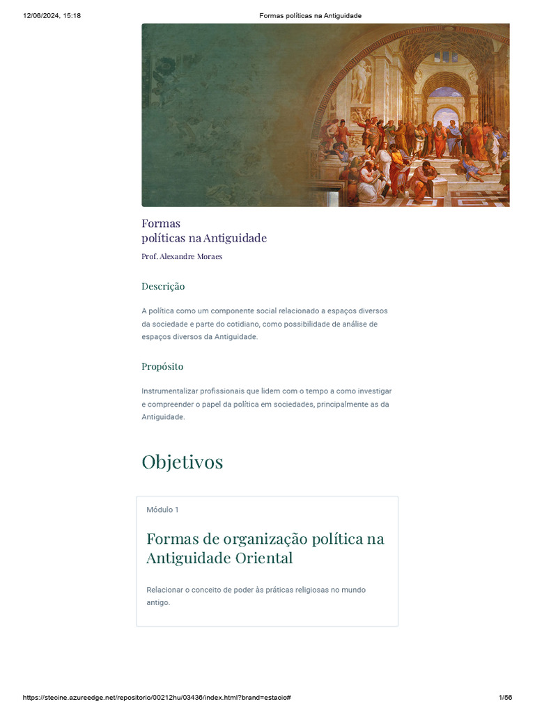 Tema 4 Formas políticas na Antiguidade | PDF | História Antiga | Antigo ...