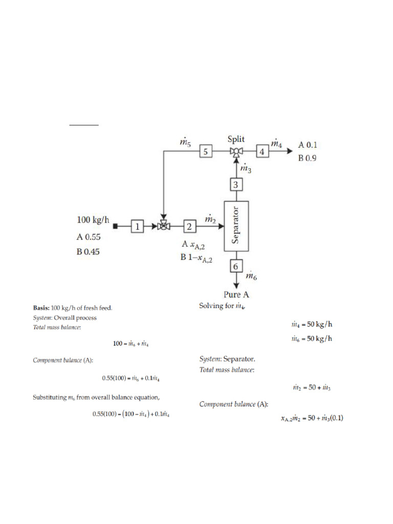 Separator Design for A-B Mixture | PDF
