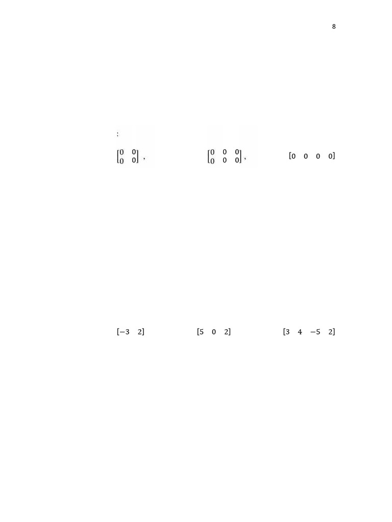Jenis-Jenis Matriks Khusus dan Contohnya | PDF