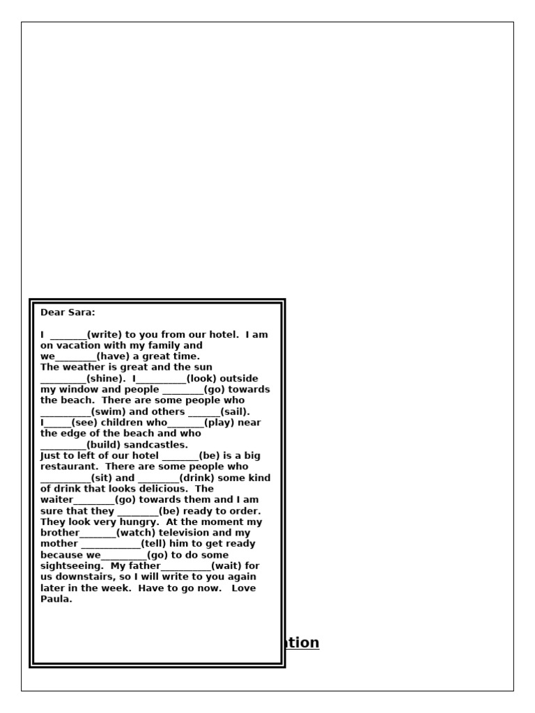 Present Continious 58568 | PDF