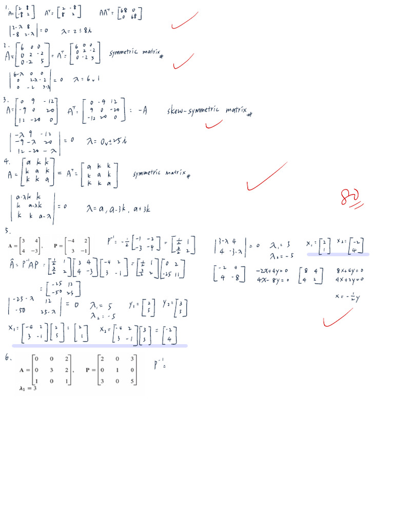 Proving Symmetric Matrices | PDF